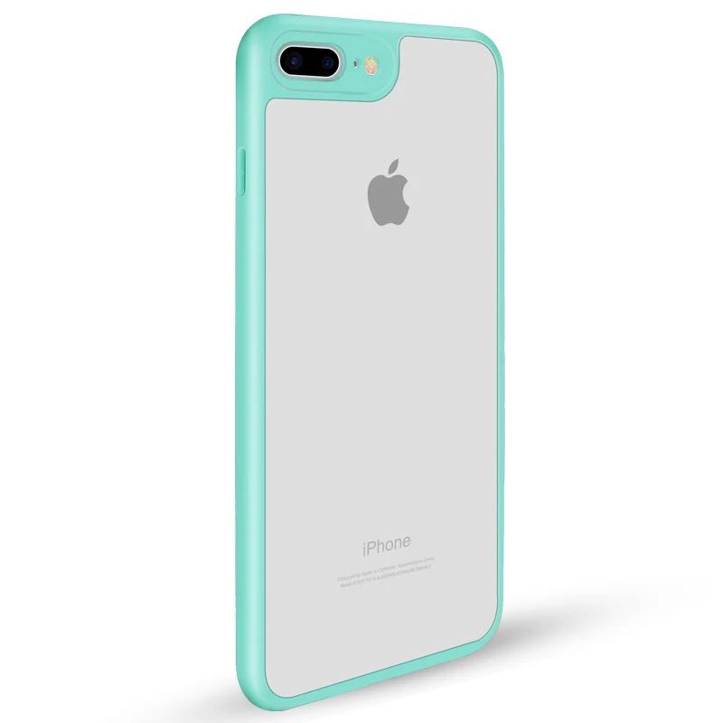 Ультратонкий Тонкий мягкий чехол для iphone Xs Max, XR, X, 7, 6, 6 S, 8 Plus, 5, 5S, SE, прозрачная задняя крышка из поликарбоната, матовый чехол-бампер из ТПУ - Цвет: Mint