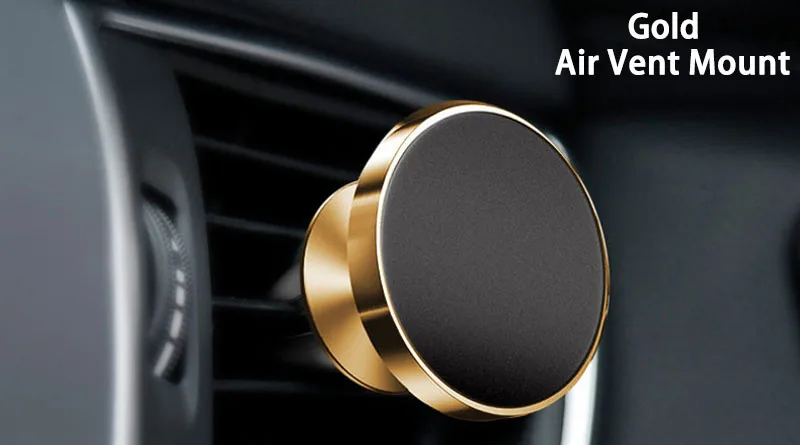 Gold-Vent Автомобильный держатель Qkuttu для телефона в автомобиле, магнитный автомобильный держатель для телефона для iPhone X 8 7 samsung S9 S8, кронштейн, держатель для мобильного телефона, подставка - Цвет: Gold-Vent