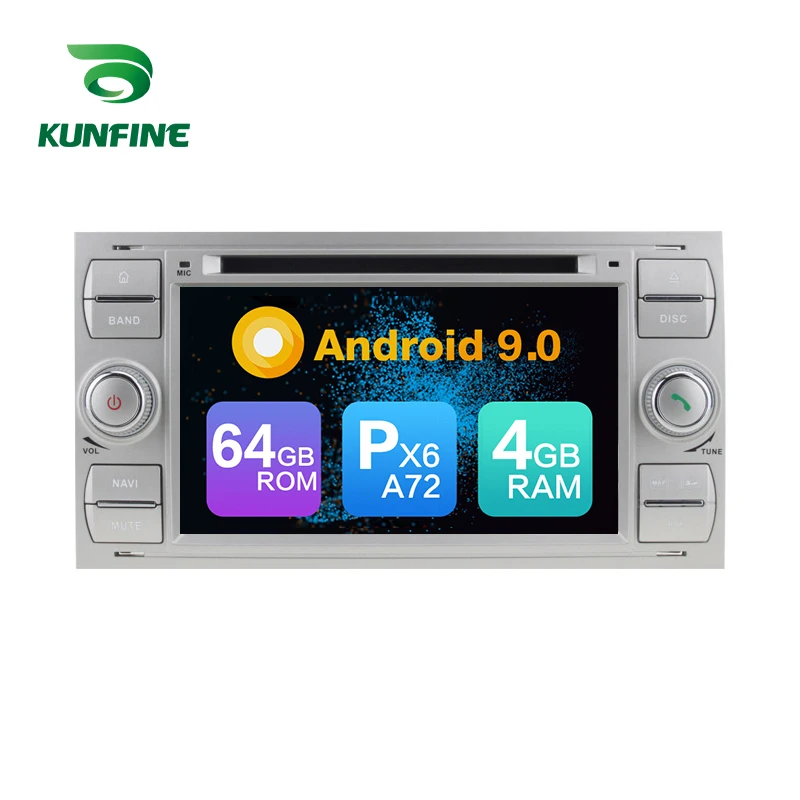 

Android 9,0 Core PX6 A72 ОЗУ 4 Гб ПЗУ 64 ГБ Автомобильный DVD GPS мультимедийный плеер Автомобильный стерео для Ford focus 2004-2008 радио головное устройство