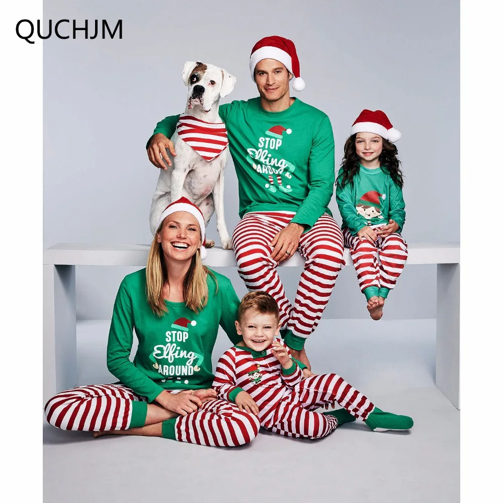 

Family Christmas Pajamas Family Matching Clothes Matching Mother Daughter 2019 Fashion Father Son Mon New Year Family Look Sets