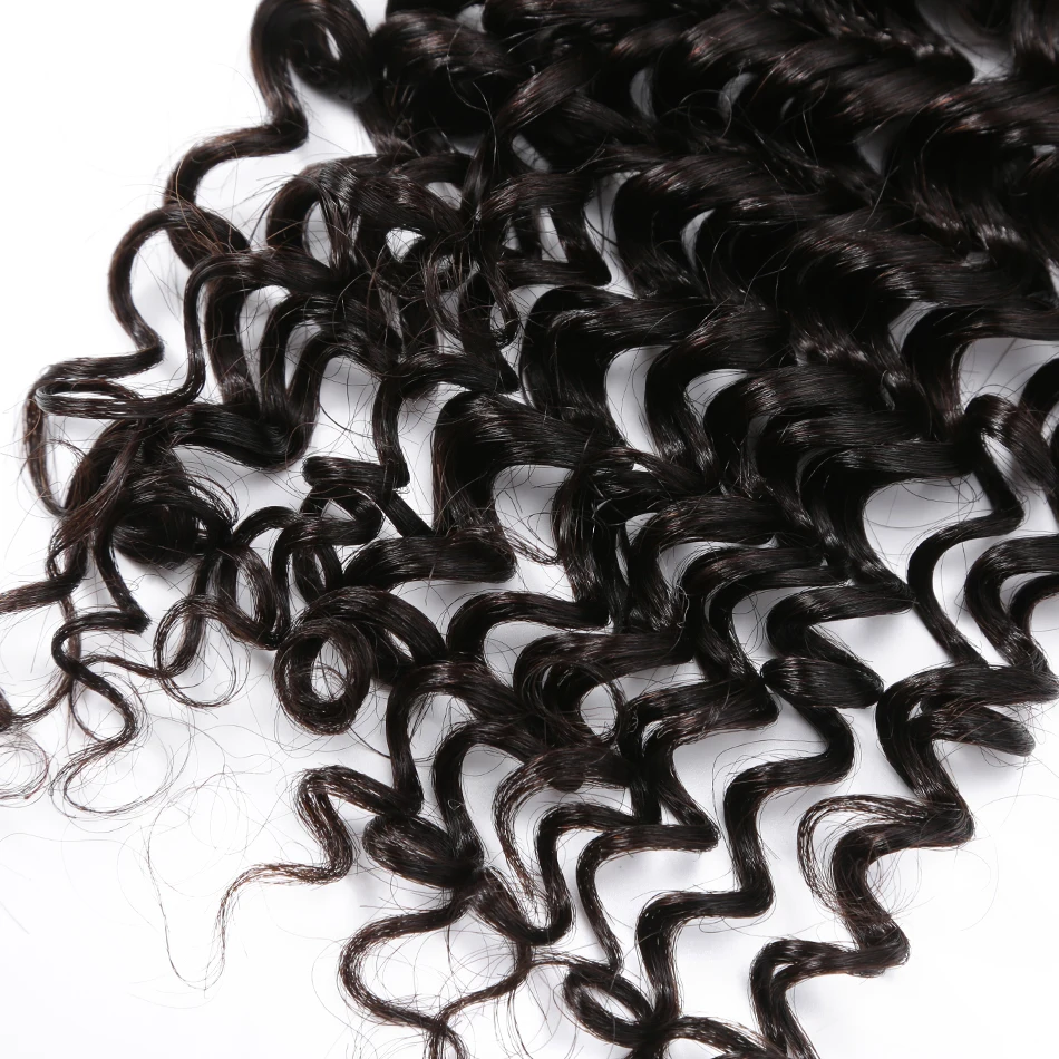Instaone Hair 5X5 кружевной заказ с сеткой Бразильские глубокие синтетические волосы волнистые с детскими волосами отбеленные узлы девственные человеческие волосы