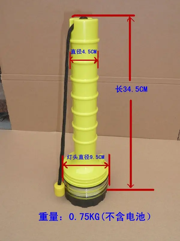 

LED flashlight diving 100 meters deep dive waterproof flashlight