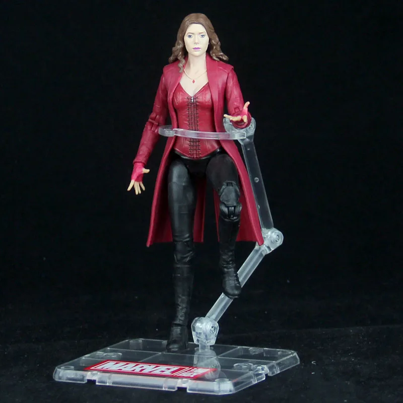 Scarlet Witch Marvel Мстители Железный человек Капитан Америка Человек-паук Черная Вдова пантера видение Сокол Свободные Фигурки игрушки куклы - Цвет: Scarlet Witch