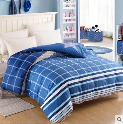 100% хлопок эко печатные геометрические полоски плед пододеяльник одеяло