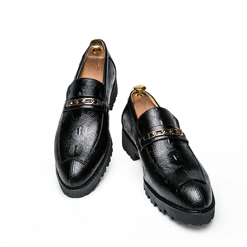 ECTIC крутое платье для мужчин конского бита туфли без каблуков в стиле панк