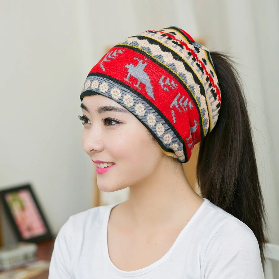 Винтажные женские зимние шапки 2 вида цветов этнические весенние осенне-зимние