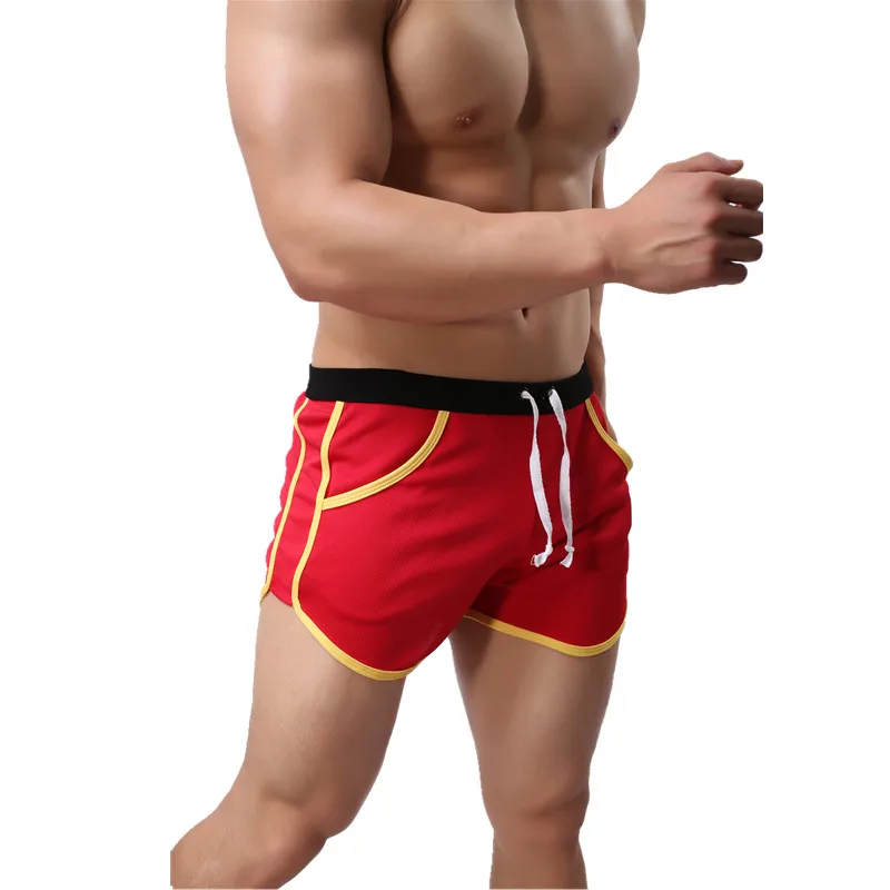 Новинка 2019 мужские быстросохнущие дышащие шорты с карманами на ремешках пляжные