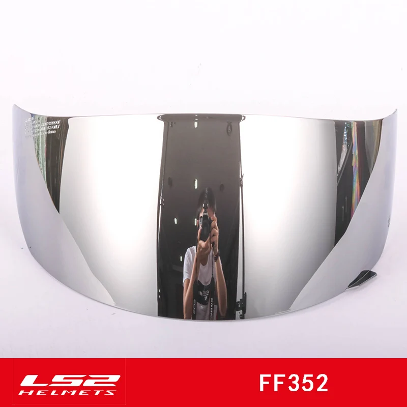 LS2 FF352 шлем козырек полное лицо мотоциклетный шлем Объектив Замена объектива подходит для ls2 FF352 FF384 FF351 шлем - Цвет: FF352 Silver