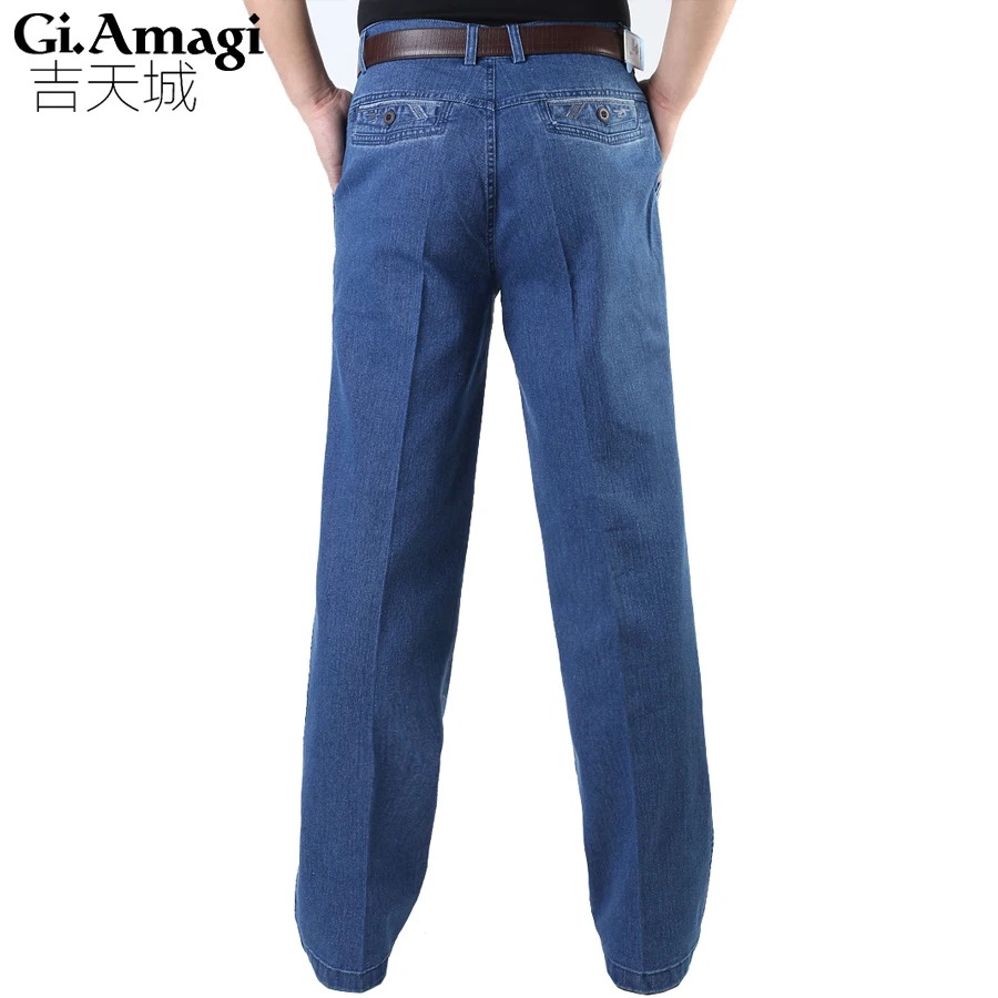 Мужские джинсы Полная длина Прямые повседневные мужские брюки модные новые