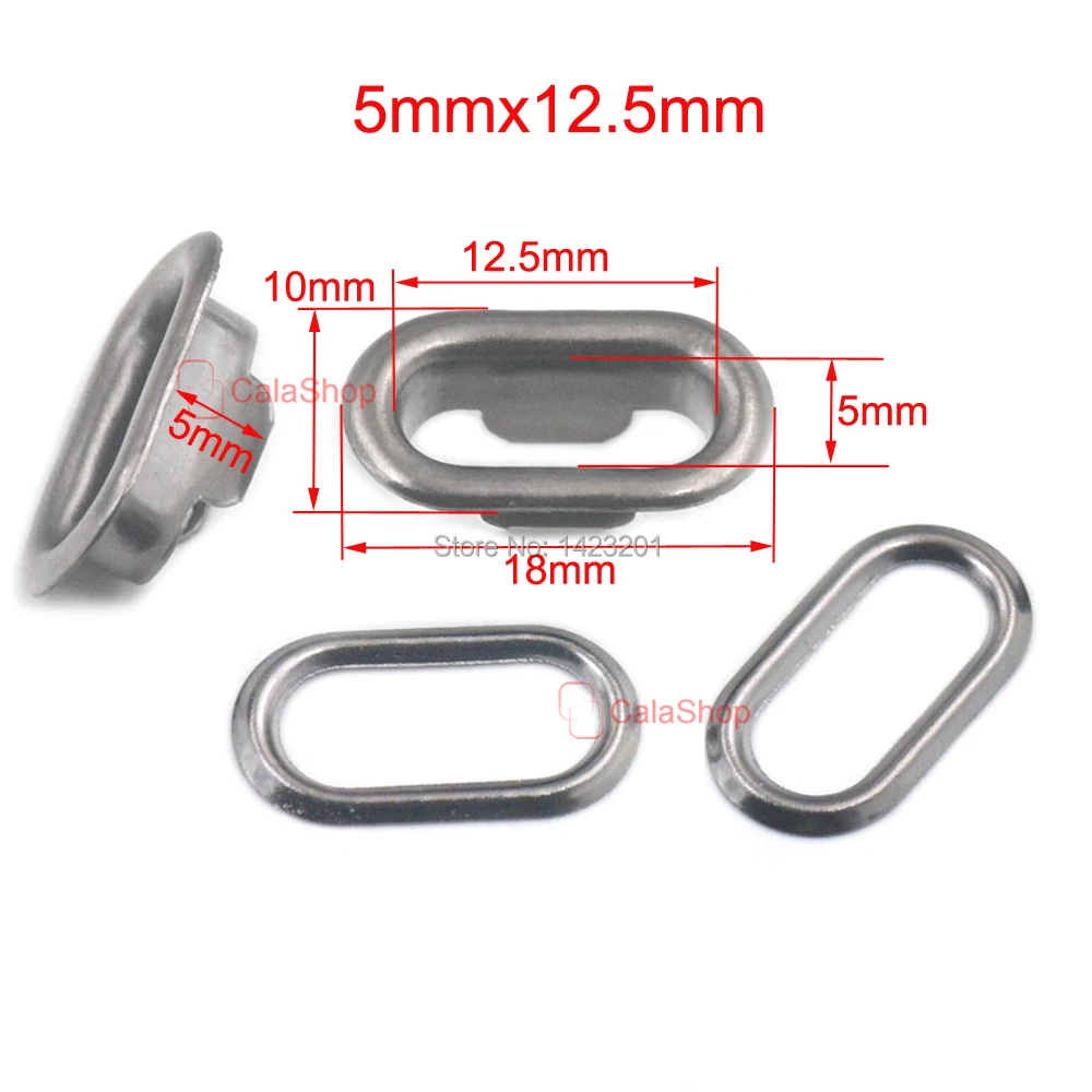 25/60/100 шт./партия Латунь овальные рамки для картин люверсы люверс с шайбы холщовая