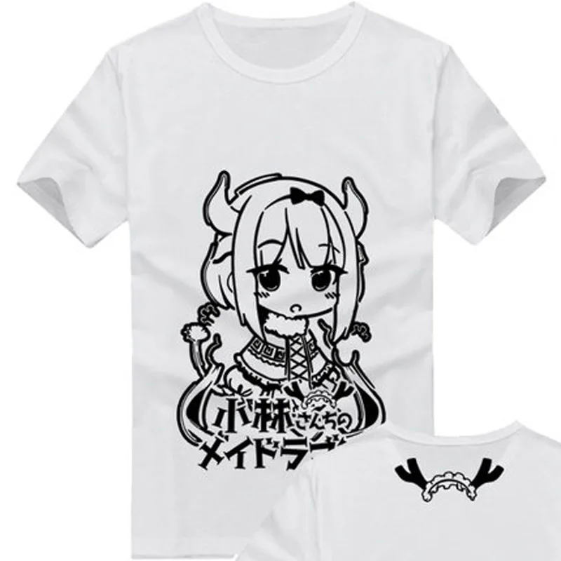 Футболка Kobayashi-san Chi без горничной дракон Kanna топы для косплея футболки аниме