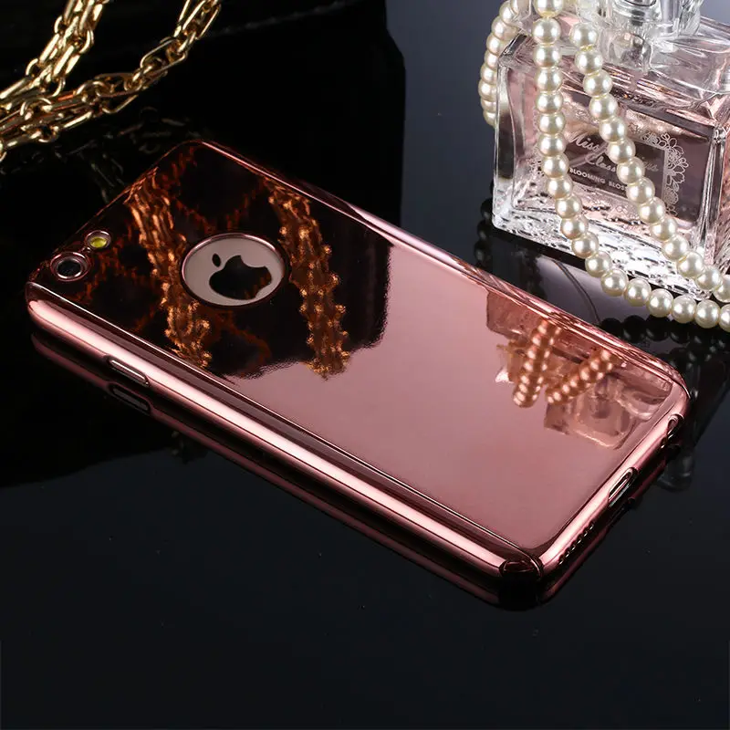T3 Rose Gold TIKITAKA 360 градусов чехол для iPhone 5 5S SE зеркальный полный корпус чехол для телефона для iPhone 6 6s Plus Funda Capas защита экрана - Цвет: T3 Rose Gold