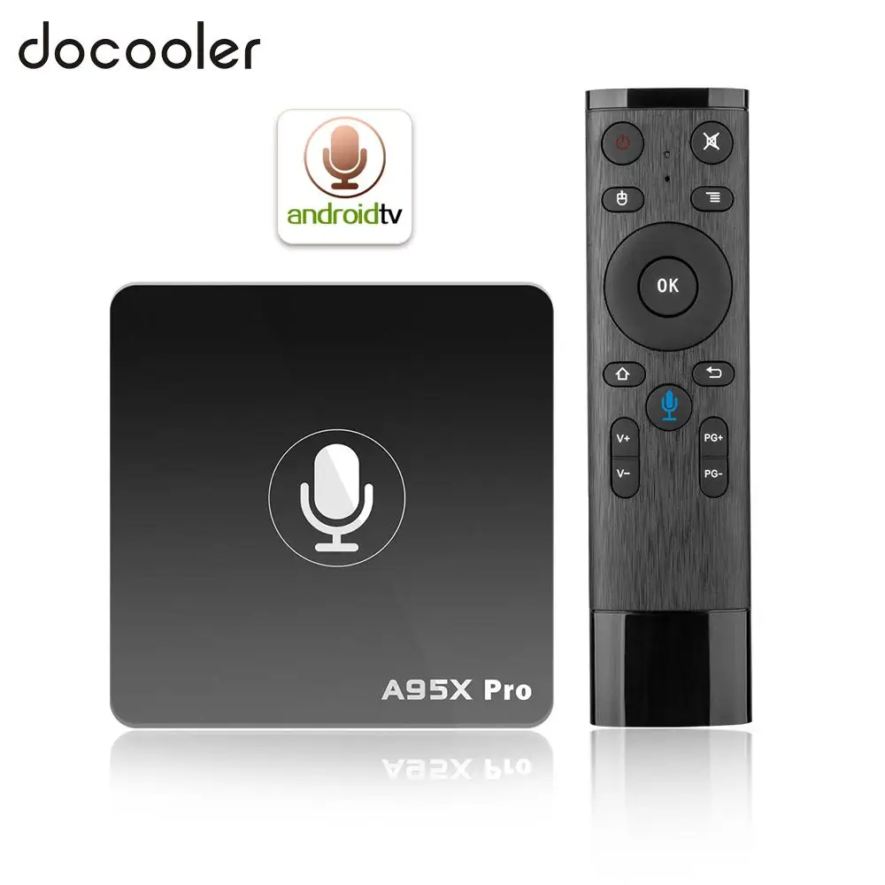 A95X Pro Android 7,1 ТВ приставка четырехъядерный Amlogic S905W H.265 2 Гб 16 Гб 2,4 ГГц WiFi 4K HD медиаплеер Голосовое управление Смарт ТВ приставка