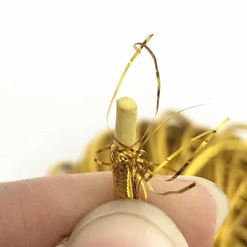 2 мм Золотая/серебряная круглая металлическая эластичная веревка подвесная