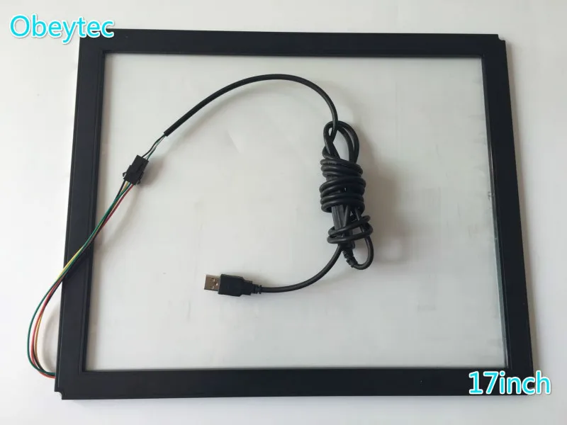 Сенсорная инфракрасная рамка obeytec 17 дюймов 1 точка 4:3 верхнее покрытие для ATM Qurey