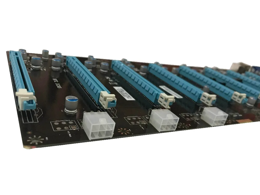 Btc mining оснащен 8 слотами PCI-E, профессиональная материнская плата для майнинга, разработанная для оптимальной стабильности майнинга LAN материнская плата