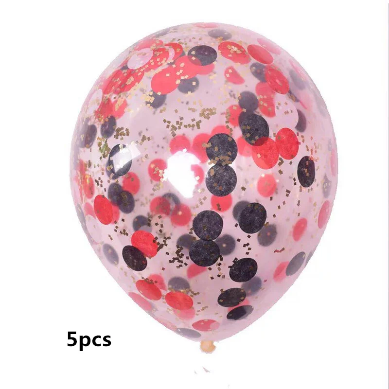 Style1-5pcs 5 шт./лот, 12 дюймов, конфетти, воздушные шары, прозрачные, вечерние, для свадебной вечеринки, украшения, для детей, для дня рождения, для вечеринок, воздушные шары - Цвет: Style1-5pcs