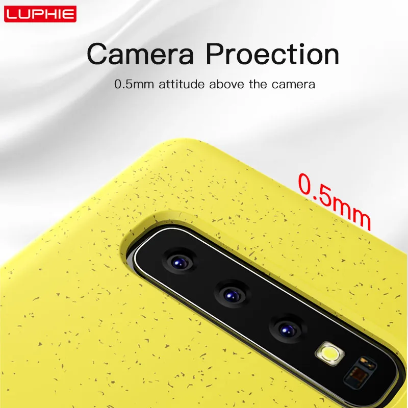 LUPHIE экологичный силиконовый чехол для samsung Galaxy S10 Plus S10e противоударный Note 10 + Чехлы