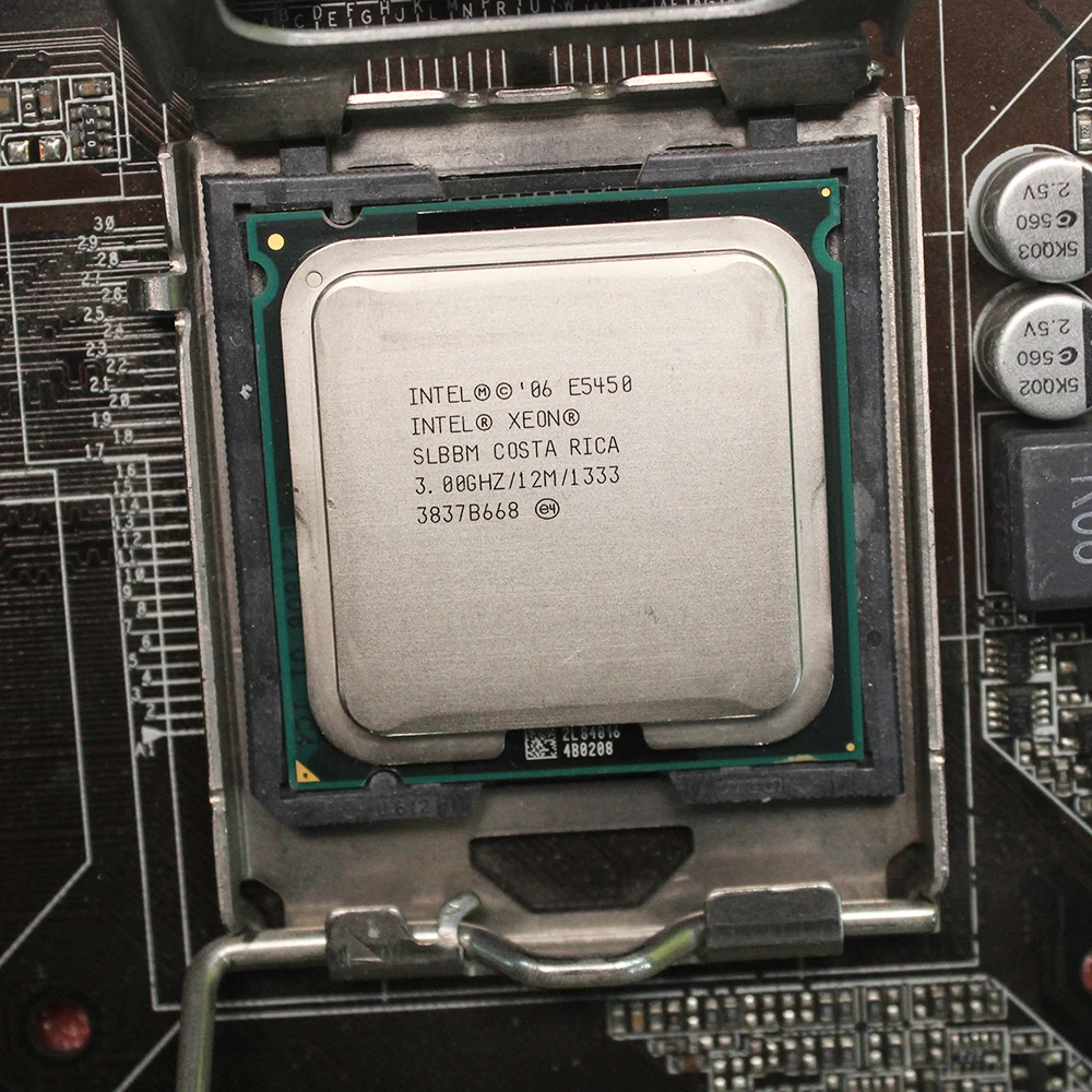 E5450 процессор INTEL XEON SLBBM SLANQ Процессор (3 0 ГГц/12 МБ/1333 мГц/4 ядра) LGA 775 Q9650 работать на