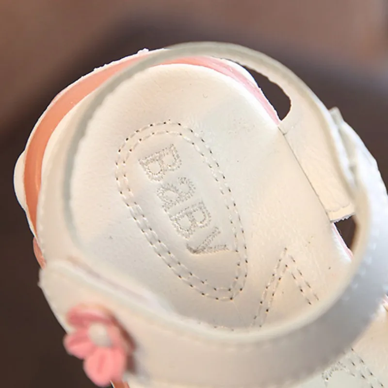 Обувь для девочек обувь из искусственной кожи с цветочным узором нескользящая