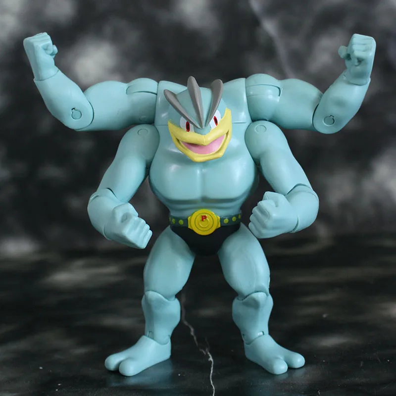 no box TAKARA TOMY Покемон Аниме Machamp Mackogneur фигурка игрушки TAKARA TOMY Покемон Фигурки Коллекция подарки игрушки для детей - Цвет: no box