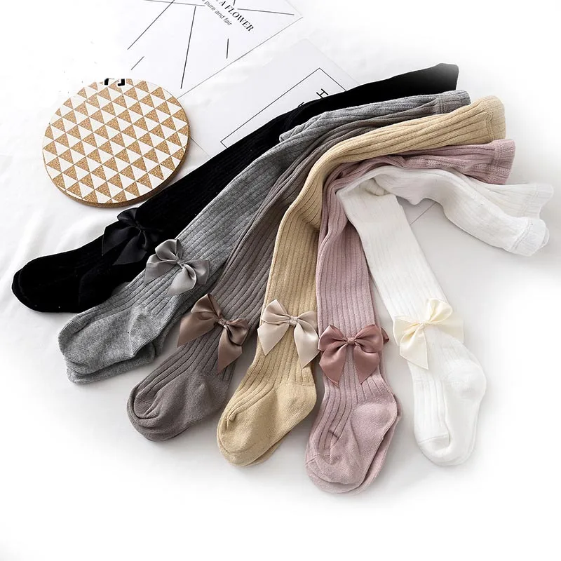 Колготки для маленьких девочек хлопковые колготки с бабочкой и галстуком модные