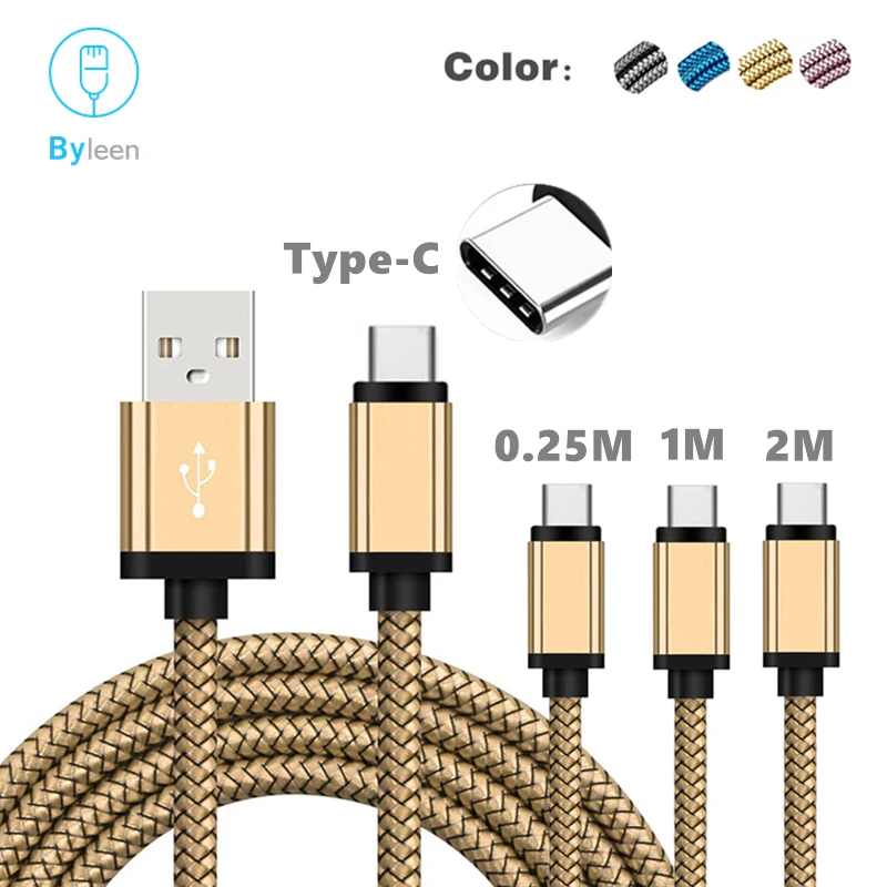 Кабель USB C длиной 1 м/2 м для быстрой зарядки и синхронизации данных Xiaomi 5 5c 5s 6 8 Plus