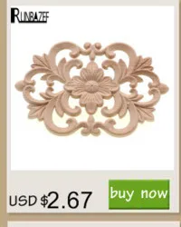 RUNBAZEF Wood Applique Carving European-style Furniture with Decorative Accessories Carved Door Heart Craft Decoration
