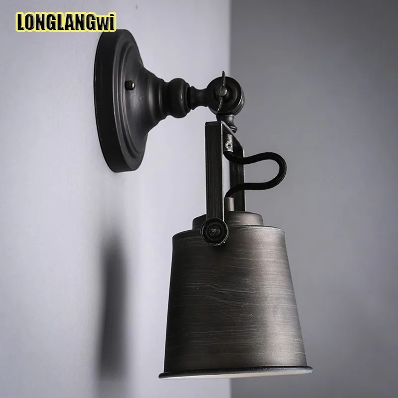 Креативная модная Регулируемая железная винтажная лампа Эдисона светодиодный