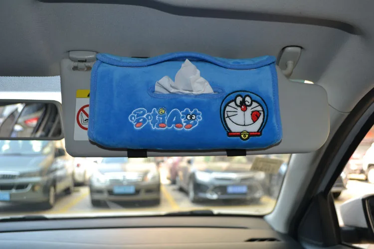 Doraemon автомобиль плюшевая подушка покрытие ремня безопасности зеркало заднего вида ручка ручного тормоза бумажное полотенце коробка для салфеток автомобиль Интерьер мягкая игрушка