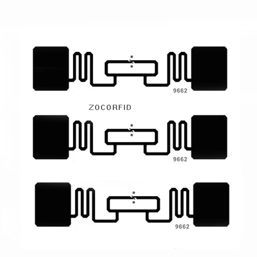 50 шт./лот 9662 UHF RFID наклейка ISO18000 6C(6B) H3 860 960MHZ Метка 73.5X21.2mm|IC/ID карты| |