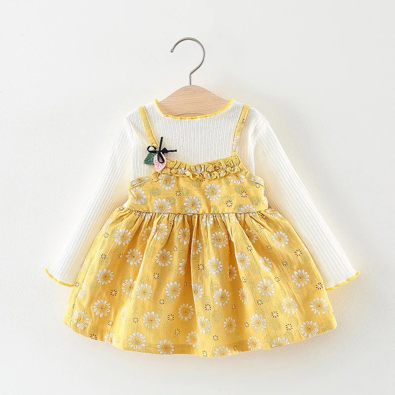 Baby girls dress 2019 autumn spring newborn girl fashion long sleeve printing princess dresses for bebe birthday party clothing | Детская
