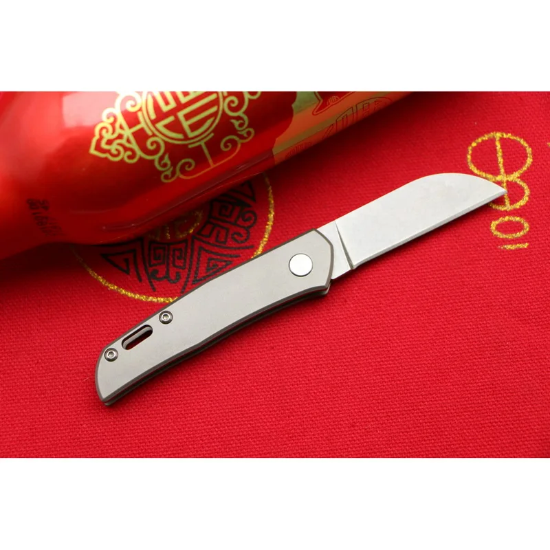 LOVOCOO A03 9cr18mov лезвие titanium ручка Флиппер складной нож для отдыха на открытом воздухе, для кемпинга, охоты, карманный тактический фрукты Ножи EDC инструменты