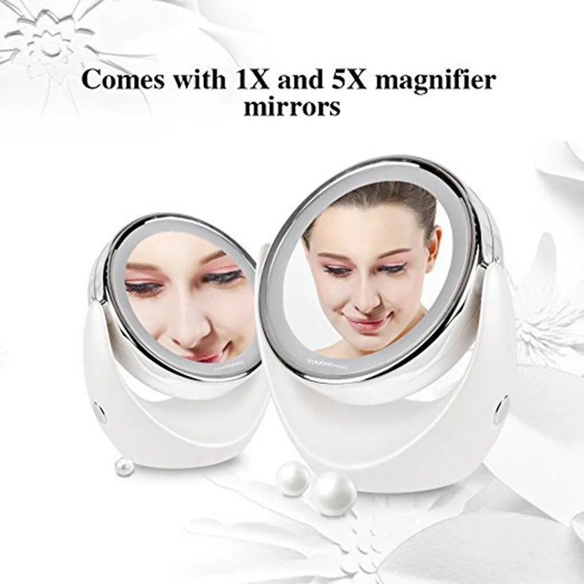 Настольный двухсторонний СВЕТОДИОДНЫЙ 360 градусов Поворотный Беспроводная