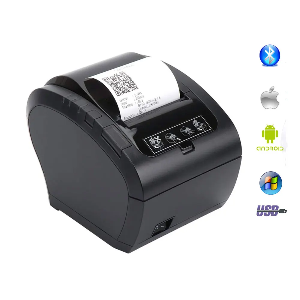 Нетум 80 мм Термальный чековый принтер автоматический резак ресторан кухня POS USB +