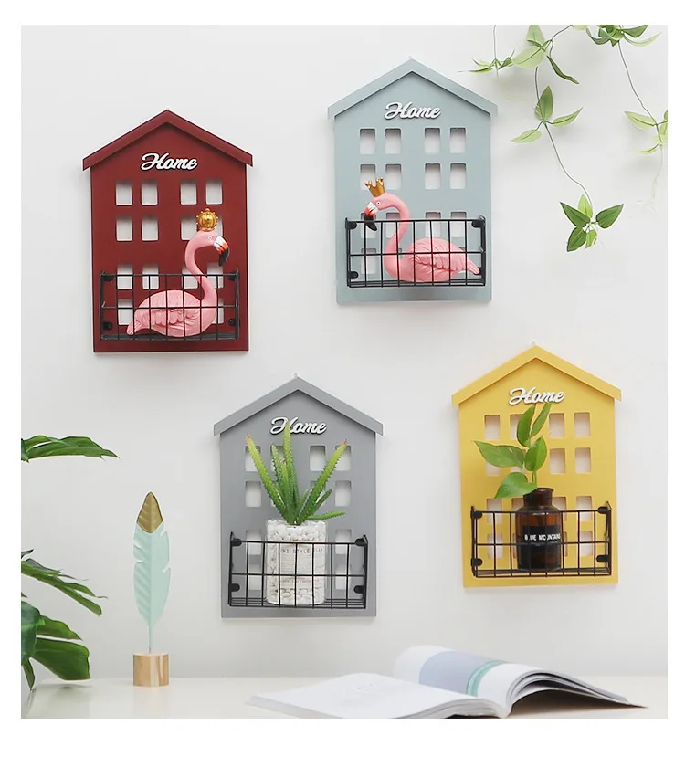 1 шт. декоративные деревянные винтажные стеллажи для хранения Настенная