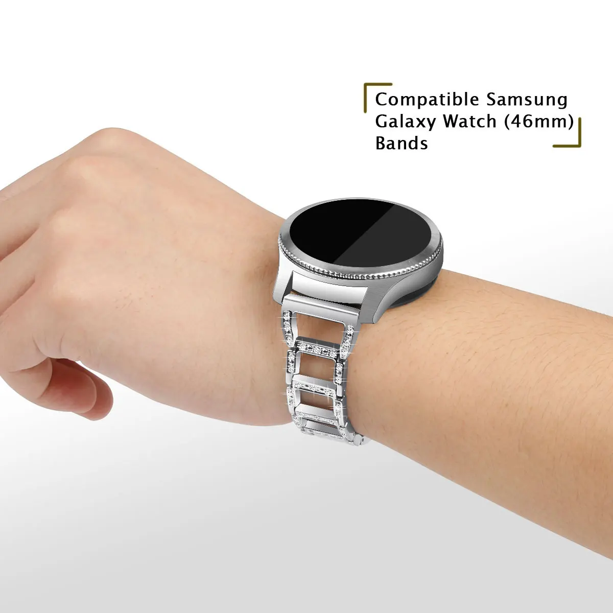 Ремешок Essidi из нержавеющей стали для женщин и девушек браслет Samsung Galaxy 46 мм