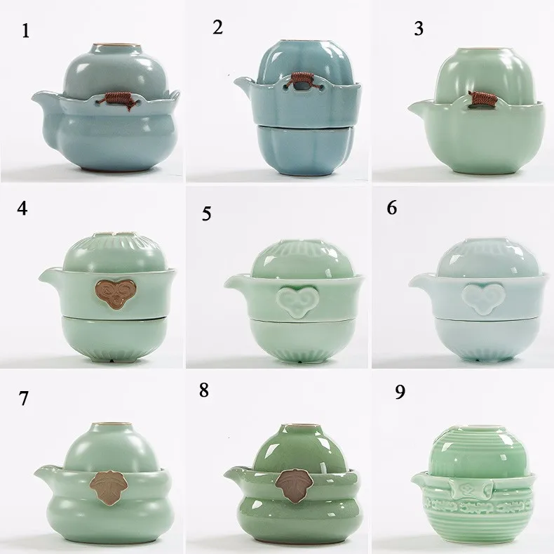 Чайный сервиз TANGPIN, керамический чайник, чайник gaiwan, чашка чая, портативный чайный сервиз для путешествий, китайские чайные наборы кунг-фу