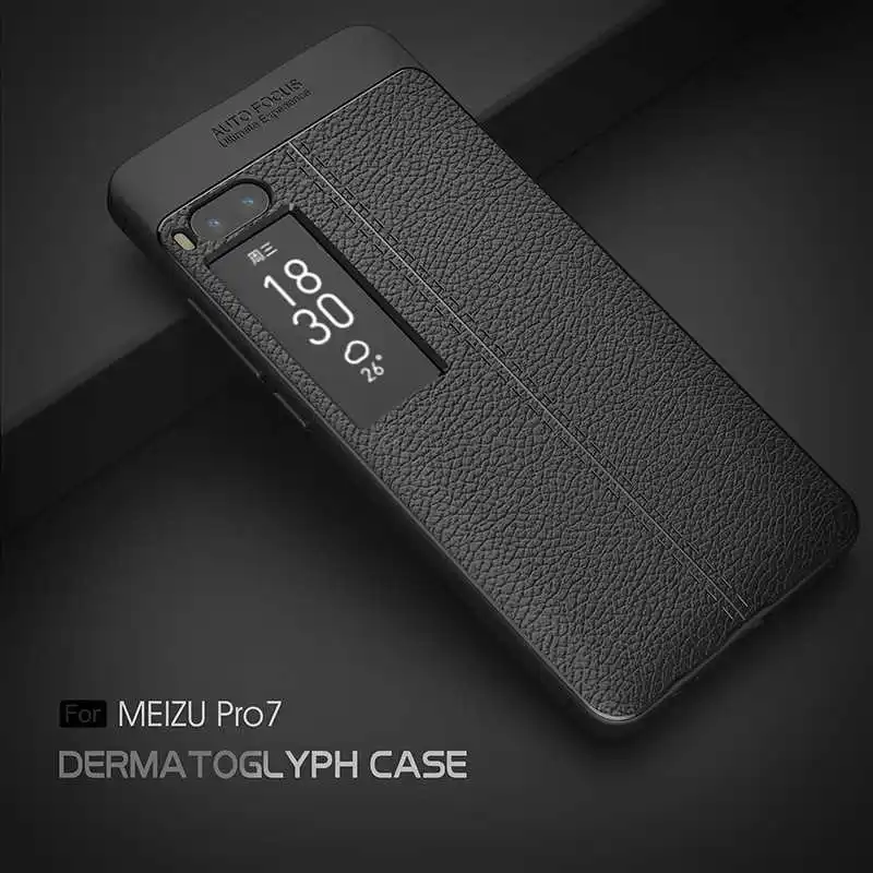 Mokoemi Модный чехол с узором Личи Ударопрочный Мягкий 5 2 "для Meizu Pro 7 для Plus