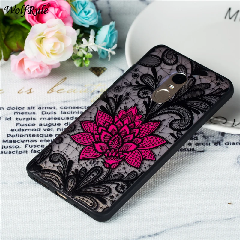 3D Рельефный цветочный чехол для Xiaomi Redmi Note 4X ультра тонкий 4 TPU + PC 4X/4 5 5&quot |