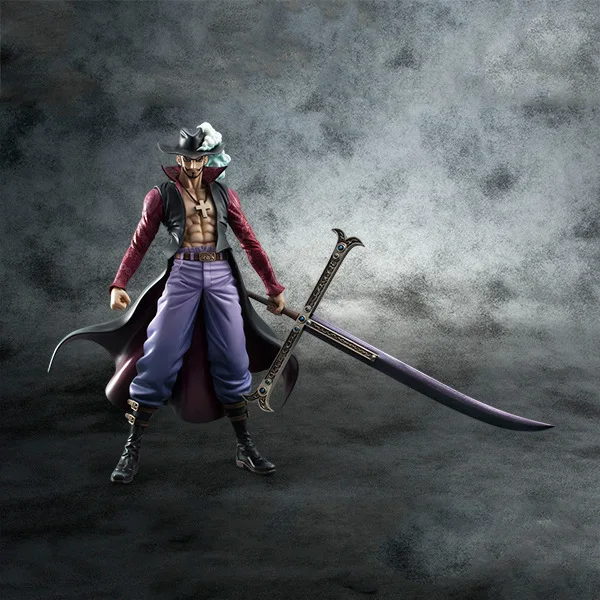 9,5 дюймов одна деталь Dracule Mihawk поп DX глаз ястреба 24 см фигурка модель коллекционный подарок игрушка