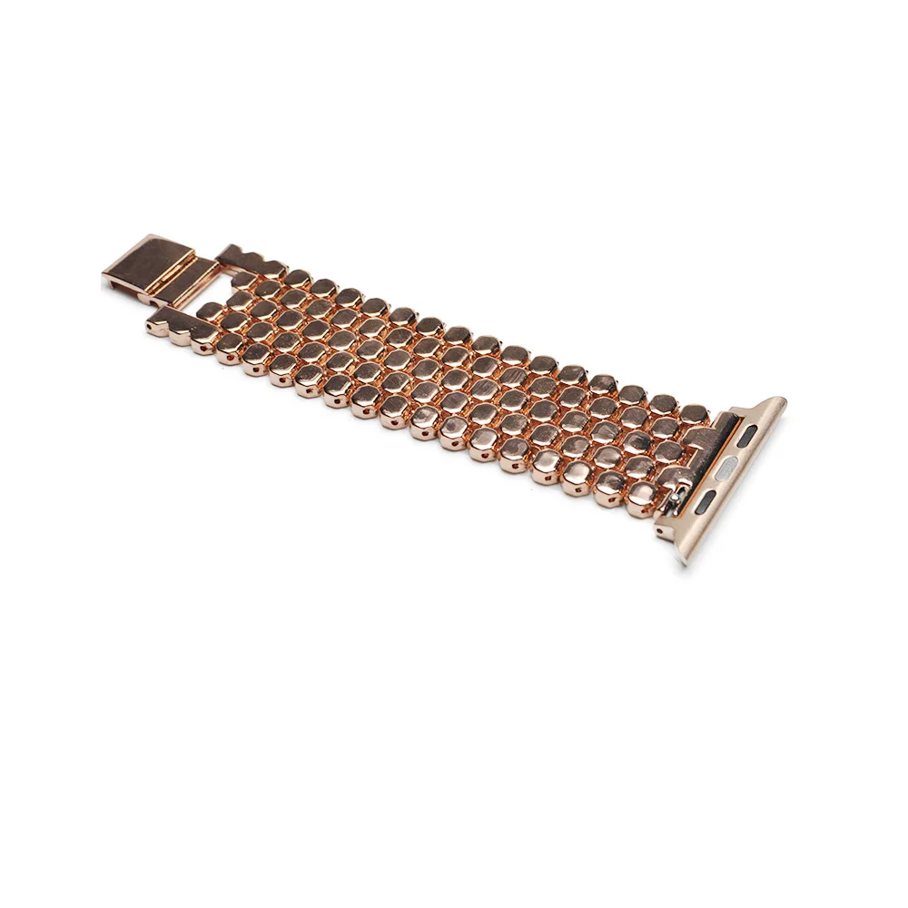 BEAFIRY для Apple Watch Band 38 мм 42 мм рыбий узор из нержавеющей стали ремешок для наручных часов классический черный серебристый золотой