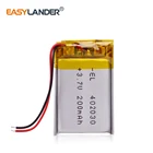 3,7 V 200mAh 402030 батарея 042030 литий-Полиэстеровые аккумуляторные батареи для MP3 MP4 игрушек сотового телефона DVR A-CLASS GPS