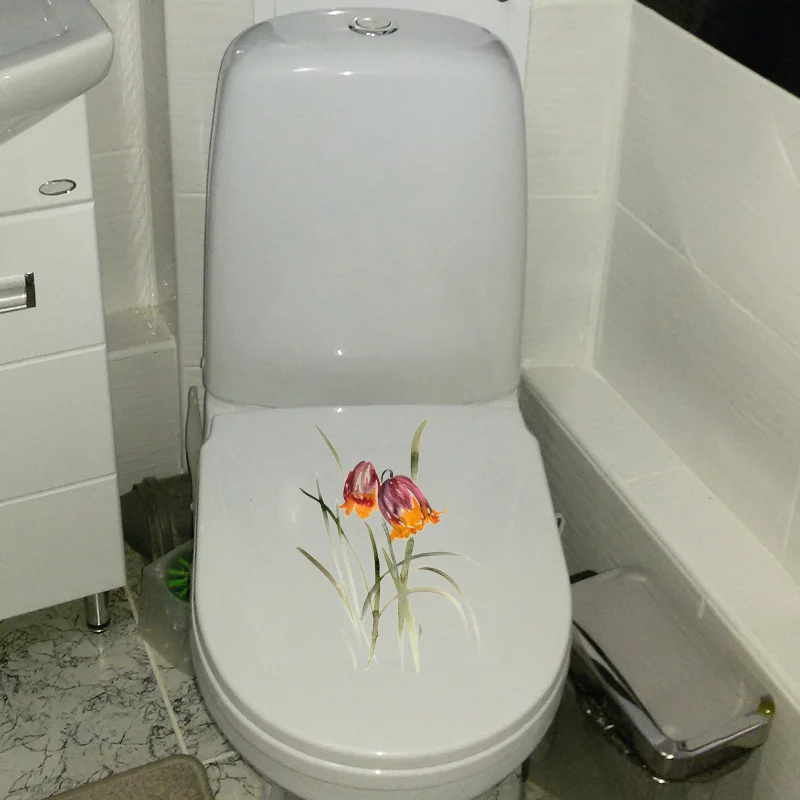 YOJA x см красивый цветочный акварель Классический туалет модный Настенный декор