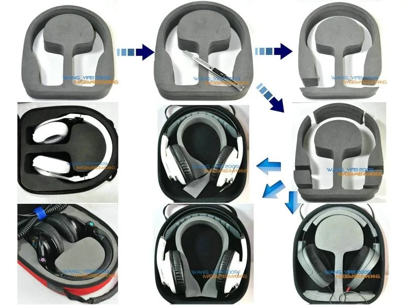 Жесткий чехол для хранения путешествий наушников SONY MDR Z7 1A 1ADAC 1ABT гарнитуры черный