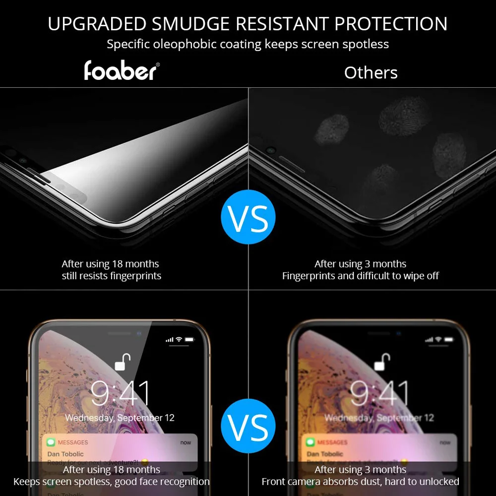 Foaber Best для телефона 11 Pro X Xs Max Xr полная закаленная Защитная стеклянная пленка для экрана защитная 3D полная защита экрана