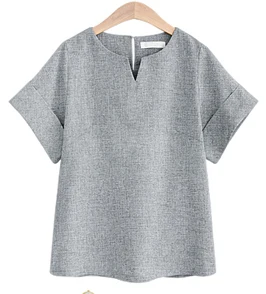 Женский офисный костюм из хлопка и льна повседневный однотонный комплект топа