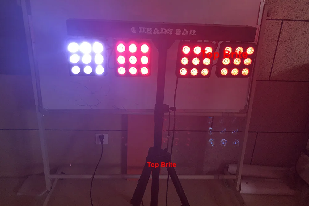 Наборы светодиодов Par 9x4 Вт RGBW 4 в 1 плоский светодиодный светильник контроллер DMX