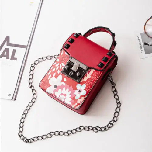 Высокое качество обувь для девочек женщин цепи цветочные сумки Crossbody сумка|bag