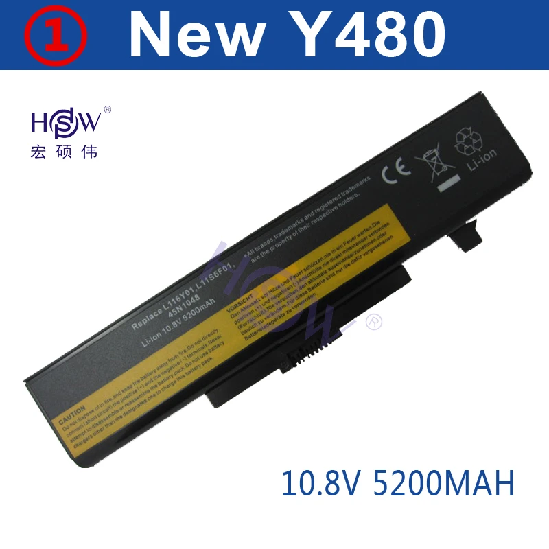 HSW Аккумулятор для ноутбука Lenovo серии G480 G485 G585 G580 Y480 Y480N IY485 Y485N Y480P Y580 Y580N Y485P Z380 Z480